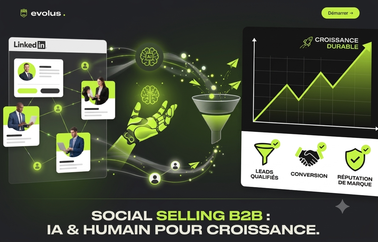 Social Selling B2B en 2026 : Le playbook pour générer des leads avec l'IA sans détruire votre marque